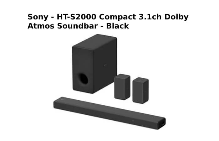 Sony - HT-S2000 Compact 3.1ch Dolby Atmos Soundbar - Black