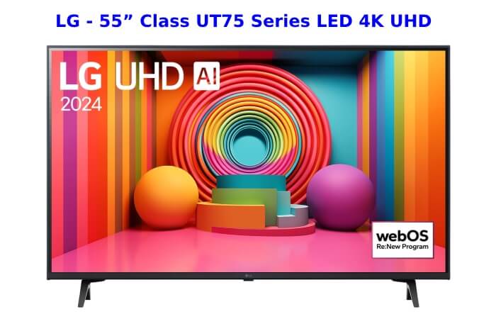 LG - 55” Class UT75 Series LED 4K UHD Smart webOS TV