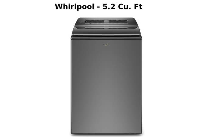 Whirlpool - 5.2 Cu. Ft. High Efficiency Smart Top Load Washer with 2 1 Removable Agitator