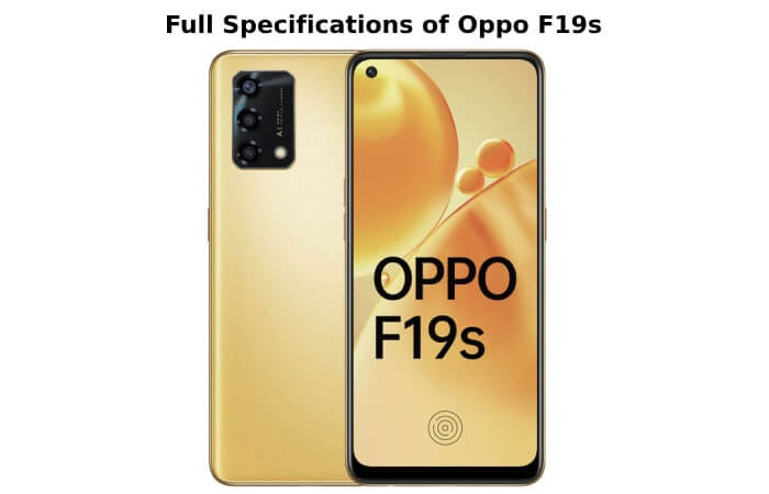 Full Specifications of Oppo F19s