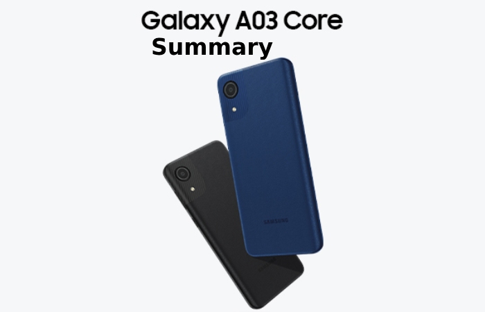 Samsung Galaxy A03 Core Summary