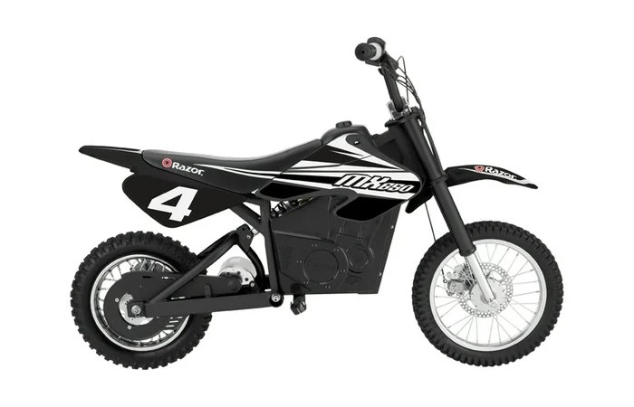 Razor MX650 Dirt Rocket High-Torque Electric Motocross Dirt Bike, Black